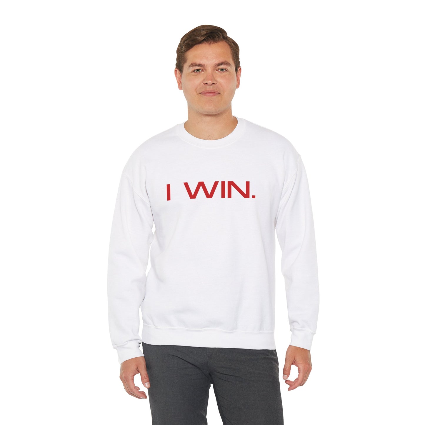 I WIN - GOOGLE ME Cignetti Indiana Hoosiers Football IU Football Crewneck in White