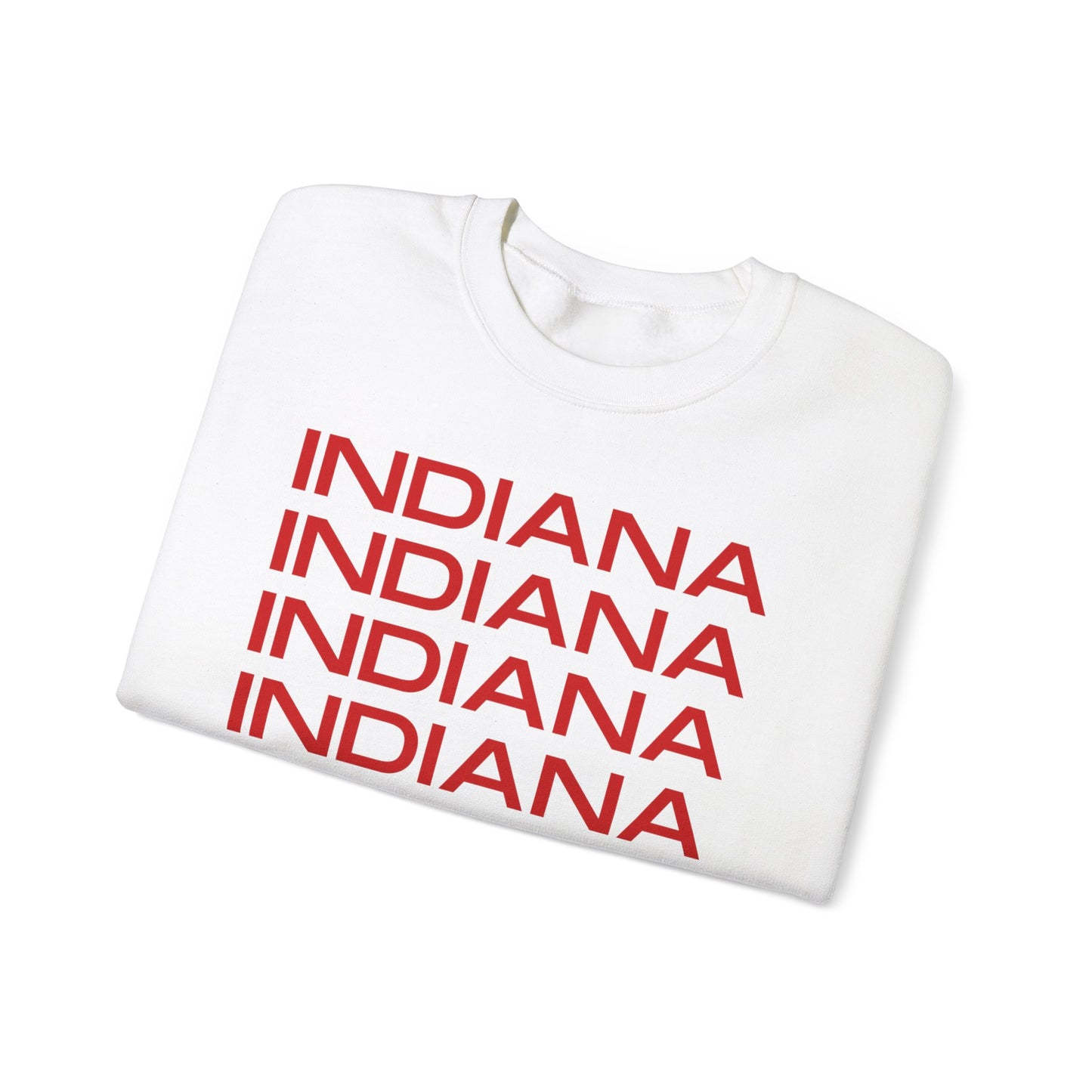 INDIANA Hoosiers Football IU Football Crewneck in White | CIGNETTI | I WIN