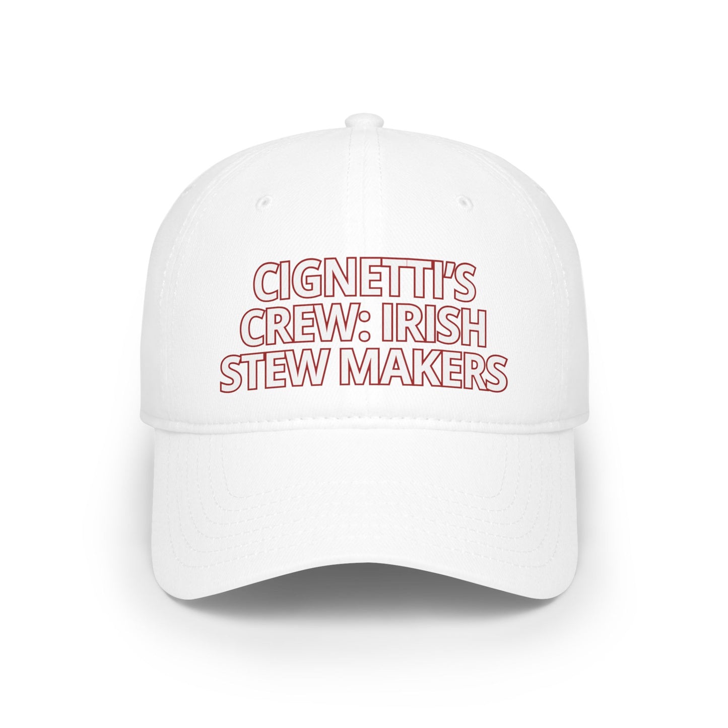 CIGNETTI'S CREW: IRISH STEW MAKERS |  IU FOOTBALL | Indiana vs Notre Dame | HOOSIERS Low Profile Baseball Cap