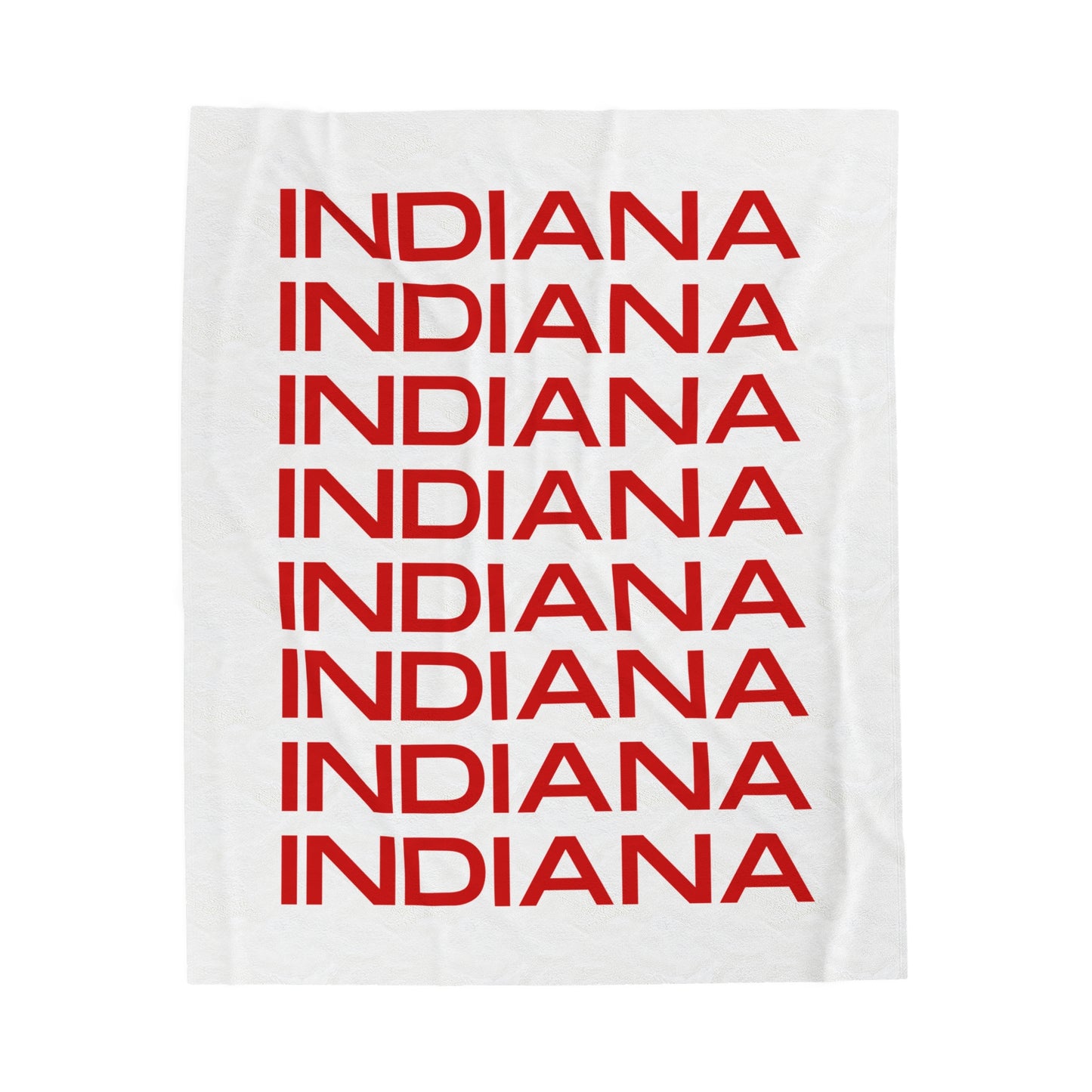 INDIANA HOOSIERS Velveteen Plush Blanket