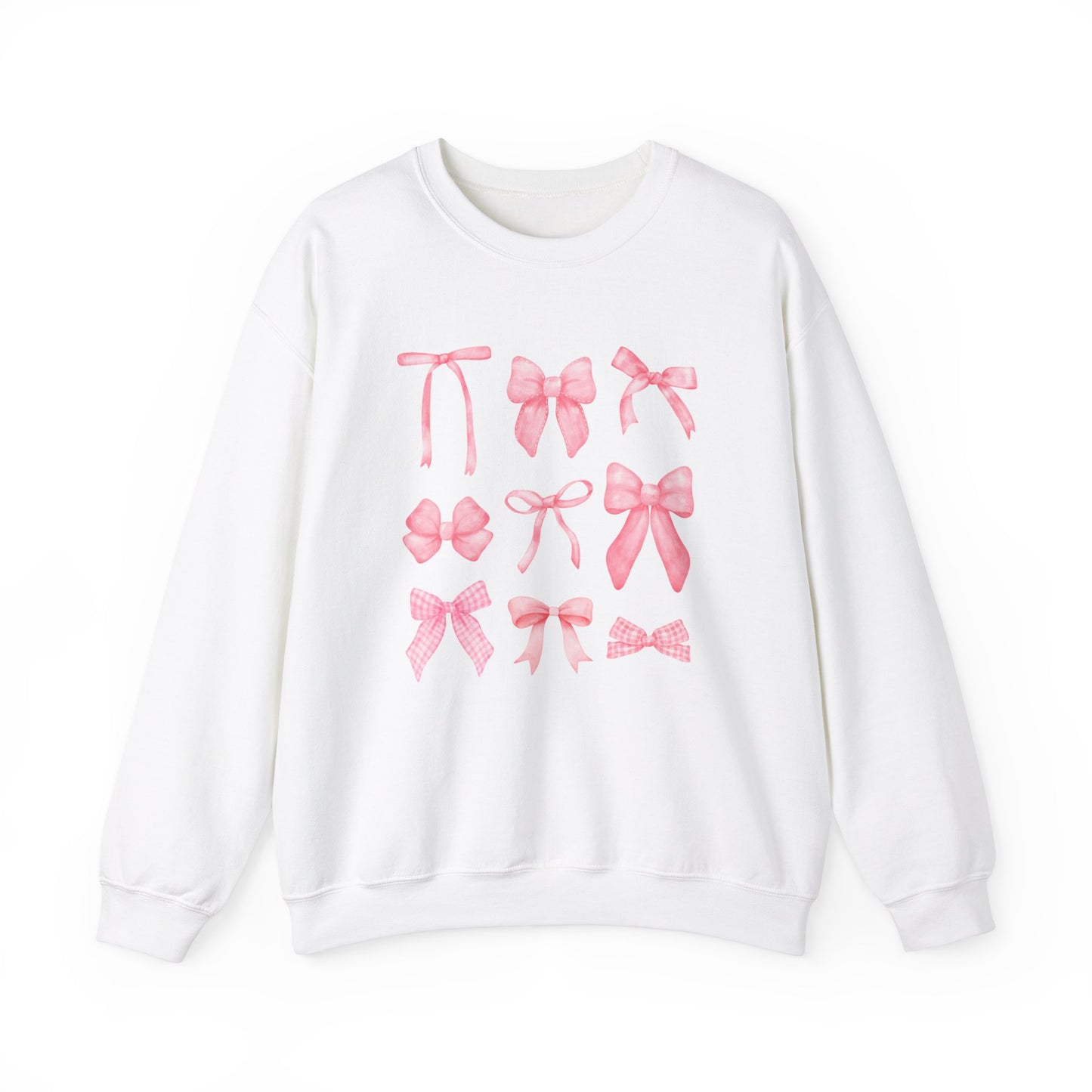 Girls Bows Collage Unisex Heavy Blend™ Crewneck Sweatshirt