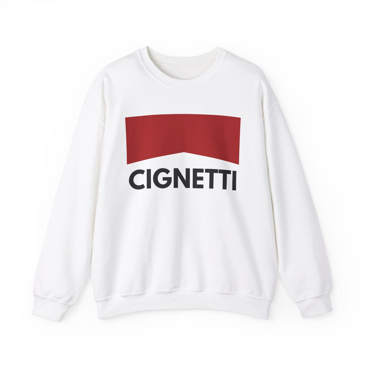 CIGNETTI Indiana Hoosiers Football IU Football Crewneck in White