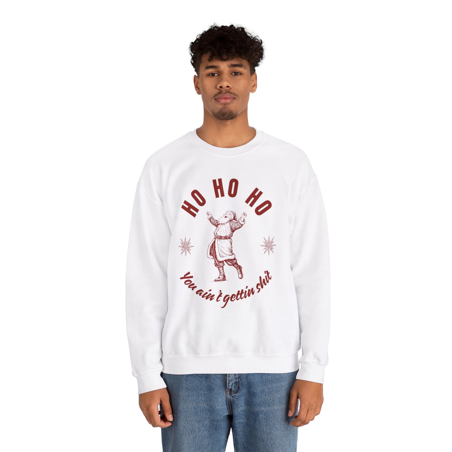 Funny Christmas | Santa | Ho Ho Ho | Unisex Heavy Blend™ Crewneck Sweatshirt