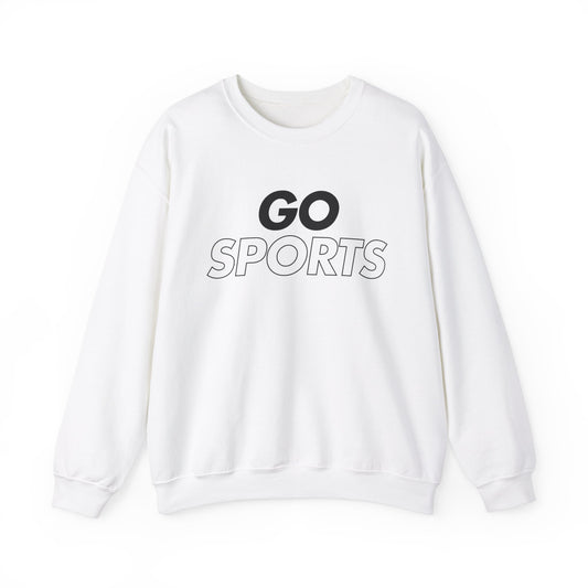 GO SPORTS in Black Unisex Heavy Blend™ Crewneck Sweatshirt