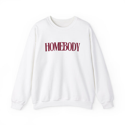 Homebody Burgundy Design Unisex Heavy Blend™ Crewneck Sweatshirt