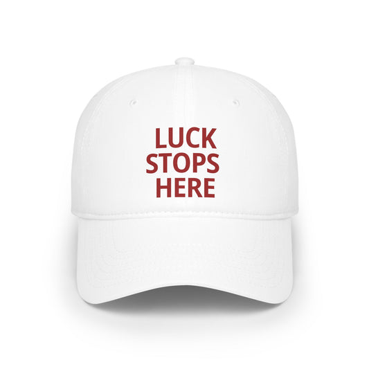 LUCK STOPS HERE |  IU FOOTBALL | Indiana vs Notre Dame | HOOSIERS Low Profile Baseball Cap